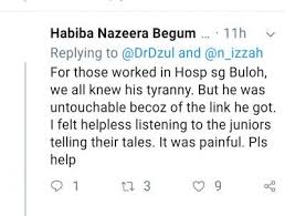 Jabatan ortopedik & traumatologi,hospital sungai buloh ,47000 selangor darul ehsan work : Sexual Predator In Hospital