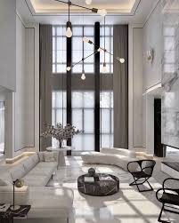 Coolest Mid Century Lighting Designs For Uk Www Delightfull Eu Visit Us For Interior Design High Ceiling Living Room Luxury Living Room Living Room White