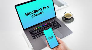 Free Iphone Xs Macbook Pro 2018 Mockup Psd Macbook Mockup Free Iphone Iphone