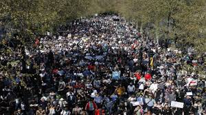 Something that you do to show publicly t.: Coronavirus Lockdown Thousands In London Protest Against Remaining Uk Covid Restrictions The Economic Times Video Et Now