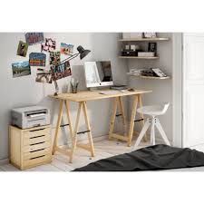 Le mobilier design est enfin abordable. Plateau Pour Bureau Astigarraga Kit Line En Pin Massif 120x60cm Plateau Et Treteau Rangement Materiel Etabli Outillage Construction