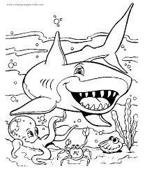 Click the great white shark coloring pages to view printable version or color it online (compatible with ipad and android tablets). Shark In The Ocean Color Page Shark Coloring Pages Ocean Coloring Pages Animal Coloring Pages