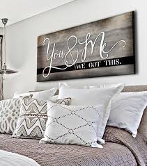 Couples Wall Art You Me We Got This V8 Wood Frame Ready To Hang Couples Master Bedroom Family Wall Art Simple Bed