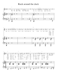 High quality sheet music for clocks by coldplay to download in pdf and print. Rock Around The Clock Sheet Music For Vocals Solo Musescore Com