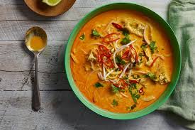 Chinese wheat noodles can replace rice noodles, and seafood can be used to replace chicken. Chicken Laksa Soup Caravan Industry News