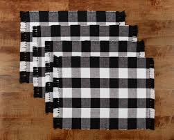 Bissell Crosswave Cordless Max Walmart Mainstays 4 Pack Buffalo Plaid Placemat Black And White Walmart Com In 2020 Buffalo Plaid Table Decor Black And White Towels Buffalo Plaid Decor