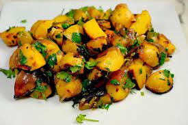 Cuban Mojo Potatoes Sips Nibbles Bites Recipe Mojo Potatoes Cuban Mojo Pork Side Dishes