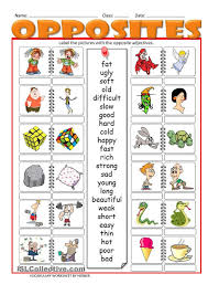 Opposites Ws Opposites Worksheet English Lessons For Kids Opposites Preschool