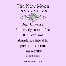Praise the universe, tell the universe how awesome it is and how amazing it is. New Moon Rituals And The Power Of Intention Setting Sarah Prout