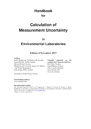 Calculating pcb prices is quite difficult because of the complex calculation process. Pdf Handbook For Calculation Of Measurement Uncertainty In Environmental Laboratories