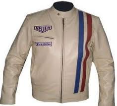 White Heuer Firestone Motorbike Vintage Leather Jacket Vintage Leather Jacket Leather Motorcycle Jacket Leather Jacket