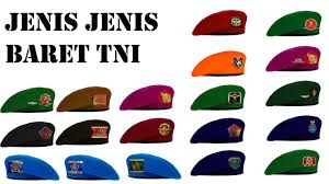 Setiap matra tni memiliki pasukan khusus dan tentunya memiliki warna baret tersendiri. Jenis Jenis Baret Tni Youtube