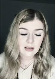 White Girl Singing in Salon