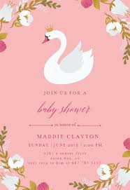 That being said, if the parents want the guests to know the baby's gender, certainly include it. Swan Baby Shower Invitation Template Free Greetings Island