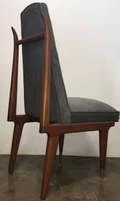 Set Of Six Eugenio Escudero Sculptural Mahogany Dining Chairs Mexico 1950s 1stdibs Com Dining Chairs Antique Dining Room Chairs Chair