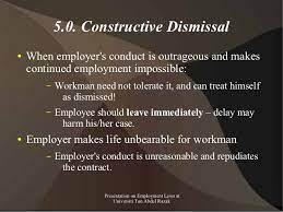Malaysian employment law requires employers to have just cause and excuse before terminating their employees. Presentation On Employment Law In Malaysia For Masters Class Unir
