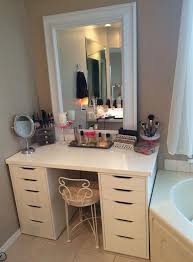 Cool Makeup Storage Ideas For Small Spaces Makeuproomideasikea Ikeabedroomideas Bedroom Vanity Bedroom Makeup Vanity Bedroom Vanity With Lights