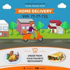 1 720 Delivery Customizable Design Templates Postermywall Restaurant Flyer Restaurant Advertising Food Delivery Business