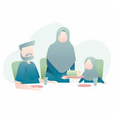 Tidak ada orang yang menginginkan kegagalan dalam kehidupan berumah tangga. Gambar Kartun Keluarga Muslim Bahagia