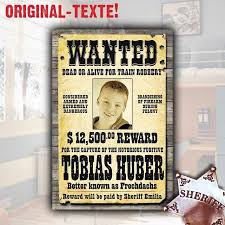 Ein runder birthday steht an: Personalisierbares Plakat Wanted Geschenkidee De