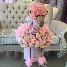 Embrace Your Inner Flamingo Stay Balanced Stand By Your Flock And Always Be F Creative Flower Arrangements Flower Arrangements Diy Animal Flower Arrangements
