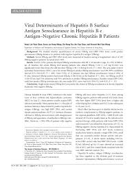 We would like to show you a description here but the site won't allow us. Pdf Viral Determinants Of Hepatitis B Surface Antigen Seroclearance In Hepatitis B E Antigen Negative Chronic Hepatitis B Patients