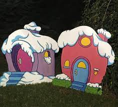 Whoville House Yard Art Grinch Christmas Decorations Christmas Yard Decorations Christmas Yard Art