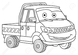 About the luxurious limousine colouring pages. Coloring Page Colouring Picture Cute Cartoon Delivery Truck Cargo Business Van Childish Design For Kids Coloring Book Royalty Free Cliparts Vectors And Stock Illustration Image 124352095