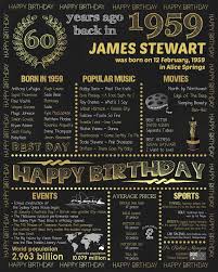 40th Birthday Present Ideas For Wife Australia Personalized 60th Birthday Poster Australian Version 1959 Etsy 40th Birthday Poster Birthday Poster 60th Birthday Poster
