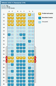 Air Canada Economy Tango Seat Selection Best Description