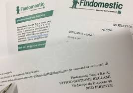 Trova gli orari di apertura e di chiusura per findomestic banca s.p.a. Lettera Presentazione Reclamo Findomestic