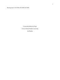 Definition of reflection in counselling. Counseling Reflection Paper Psychotherapy Anger