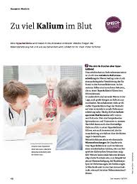 Zu Viel Kalium Im Blut Sprechstunde