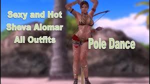 Hot and Sexy Sheva Alomar - All Outfits Pole Dancing