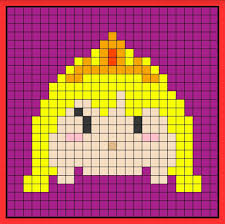 Aurora Tsum Tsum Perler Bead Hama Bead Crochet Graphghan Pattern Perler Bead Disney Disney Cross Stitch Stitch Tsum Tsum