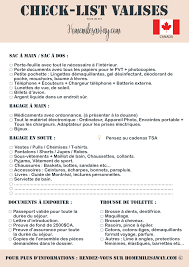 Check List Des Valises Pour Un Pvt Au Canada Ou Ailleurs Pvt Canada Canada Partir Au Canada