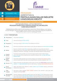 Latihan industri, operator pengeluaran, internship and more on indeed.com. Program Akreditasi Dan Pentauliahan Industri Kandungan Kreatif Finas