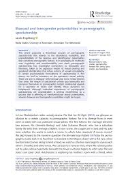 PDF) Bisexual and Transgender Potentialities in Pornographic Spectatorship