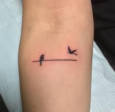 Birds On A Wire Tattoo Cute Bird Tattoo Simple Branches 30 Ideas Little Bird Tattoos Bird Silhouette Tattoos Tiny Bird Tattoos