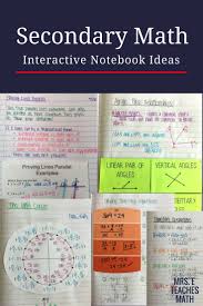 Interactive Notebook And Foldable Ideas For Secondary Math Pre Algebra Algebra Geometry Pre Calc Secondary Math Math Interactive Math Interactive Notebook