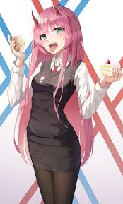 Darling in the franxx, zero two x hiro, romance, couple, profile view. Anime Girls Darling In The Franxx Girls Zero Two Wallpaper Hd 4k Free Download Blackst Me
