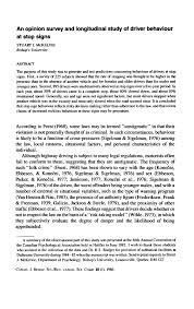 We did not find results for: Pdf An Opinion Survey And Longitudinal Study Of Driver Behavior At Stop Signs