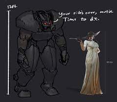 Frank And Dimitrescu Height Comparison Lady Dimitrescu Know Your Meme