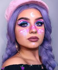 Crying Skies Wig Lavender Sku St0011 Model Sariellabeauty Discount Sign In Up To Be A Maquilhagem Para Olhos Maquiagem Para O Dia Das Bruxas Cabelo Lilas