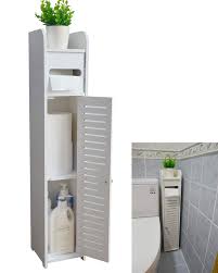 Aojezor Small Bathroom Storage Corner Floor Cabinet With Doors And Shelves Thin Toilet Bathroom Floor Cabinets Narrow Bathroom Storage Narrow Bathroom Cabinet
