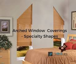 You might use a similar technique to add interest to a plain rectangular window, giving it a faux arch of fabric. Arched Window Coverings Ideas My Blind Lady Lafayette La