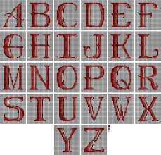 how to work alphabet letters in needlepoint cross stitch