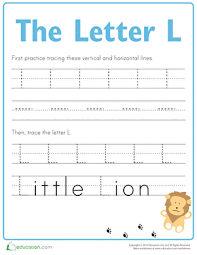 This alphabet worksheets will help students properly learn letter . Practice Tracing The Letter L Worksheet Education Com