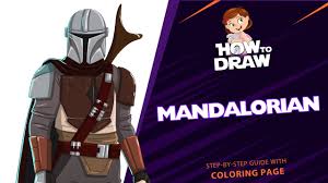 It's about to classy in here. How To Draw Mandalorian Star Wars The Mandalorian Super Easy Drawing Tutorial With Coloring Page Youtube