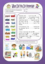 Identify The Tenses Then Match Them With The Correct Description What Did You Do Yesterday English Esl Worksheets For Distance Learning And Phy In 2020 Reading Comprehension Kindergarten English Lessons English Grammar Worksheets